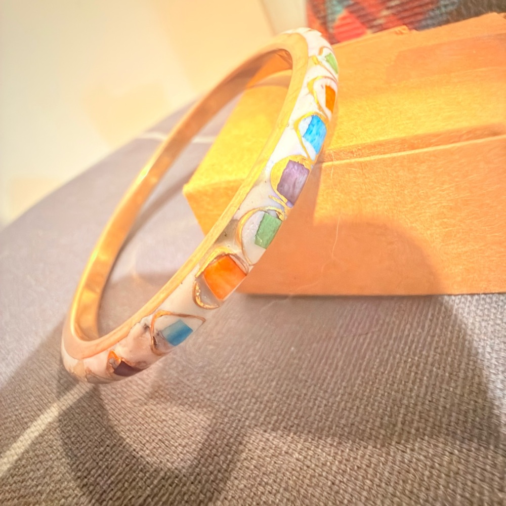 Fraggle Bangle Colorful Enamel Bangle Bracelet - Picture 6 of 9